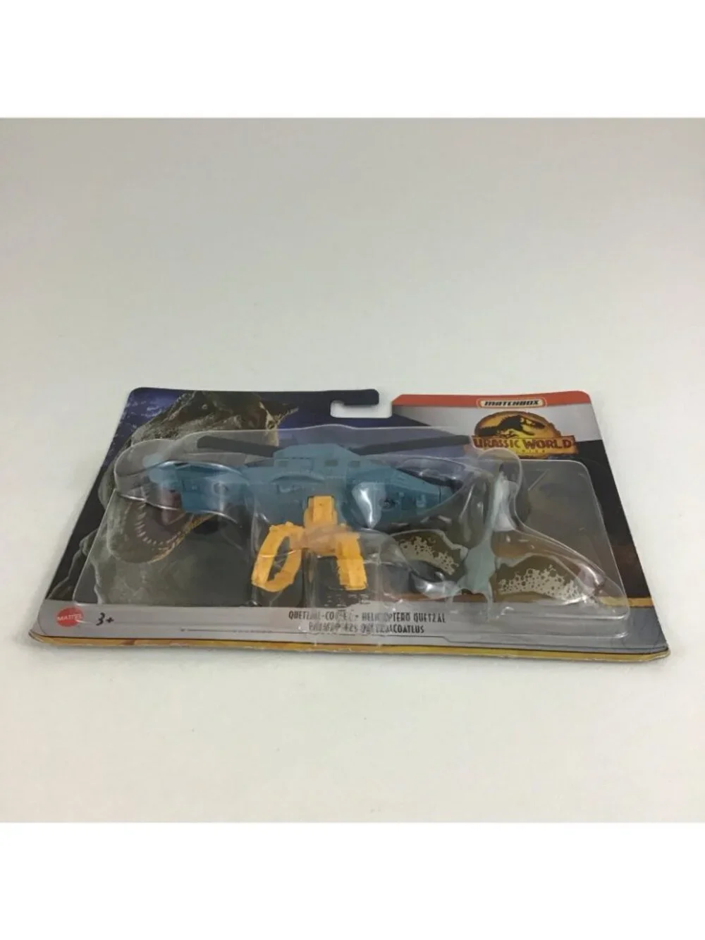 Matchbox Jurassic World Quetzal Copter Hook & Carry Helicopter Dinosaur Figure